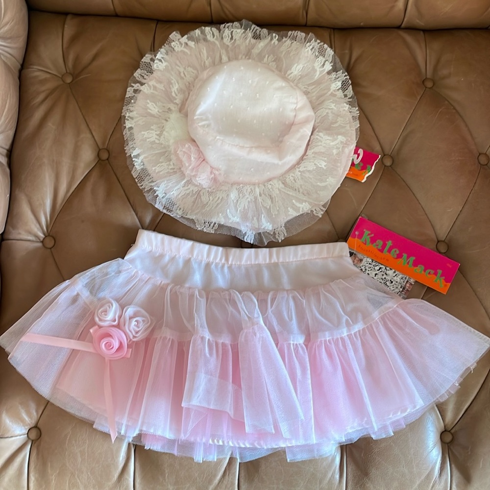 Brand New Pink Tutu and Hat 2T